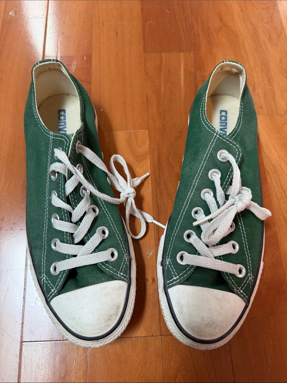 Converse Kids Low-Top Canvas Sneakers in Green
